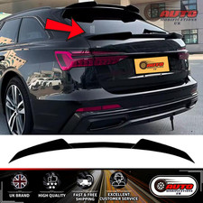 Audi A6 C8 Avant Estate MID Spoiler Lip Wing Gloss Black 2018+