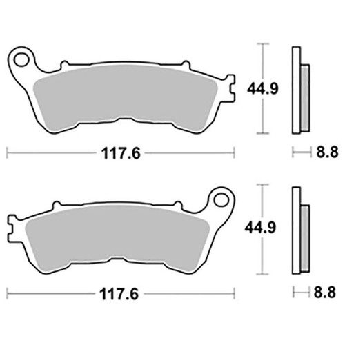 Pair brake pads - of, hm