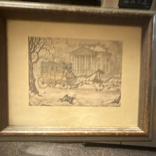 Signed anton pieck framed - signed,