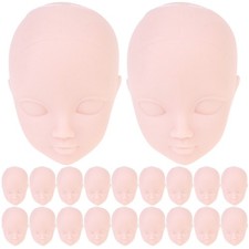  20 Pcs 1/6 Bjd Doll Ball Jointed Hair Dresser Heads Diy Material