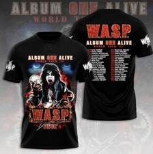 W.A.S.P. 'Album ONE Alive' 2025 3d For Fan T-Shirt S-5XL US1191