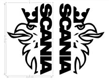 2x SCANIA STICKERS G/D dim 290x183mm truck truck v8 truck tractor