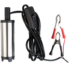 12V SMALL DIESEL TRANSFER PUMP 51MM ELECTRIC FUEL OIL WATER 12L/MIN WITH FILTER