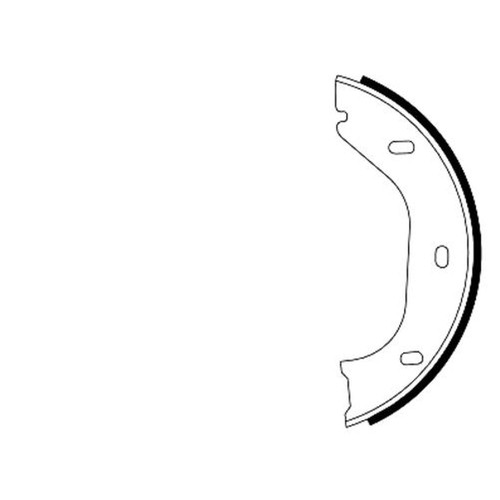 Brake shoe set back left - shoe, /
