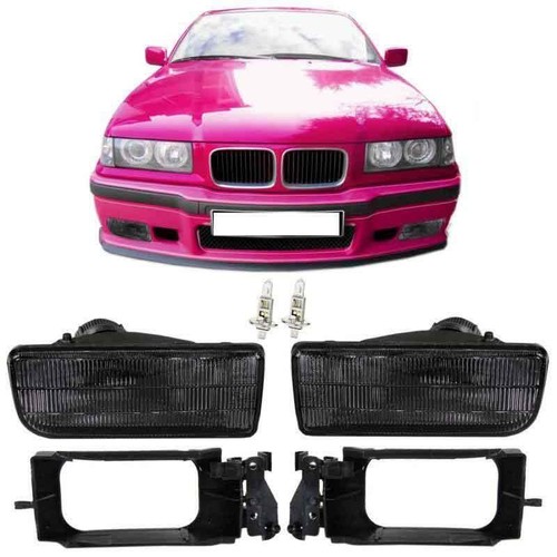 Series fog lights black - fog, ribbed