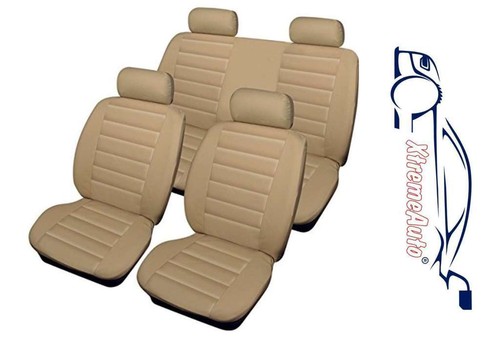 Bloomsbury beige leather look - leather,