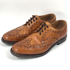 Loake Tan Leather Derby Brogue