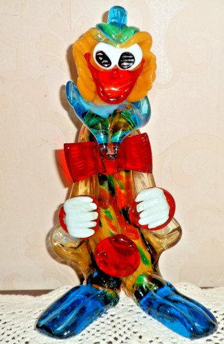 Murano glass clown figurine - glass,
