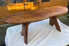 Natural Elm Slab Coffee Table.