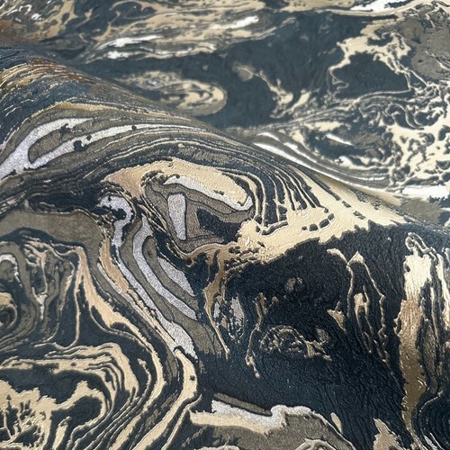 Luxury navy gold liquid - navy, &