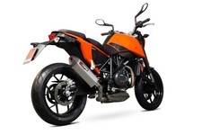 KTM Duke 690 12-16 Scorpion Exhaust Serket Parallel Brushed SS Slip-on RKT79SEO