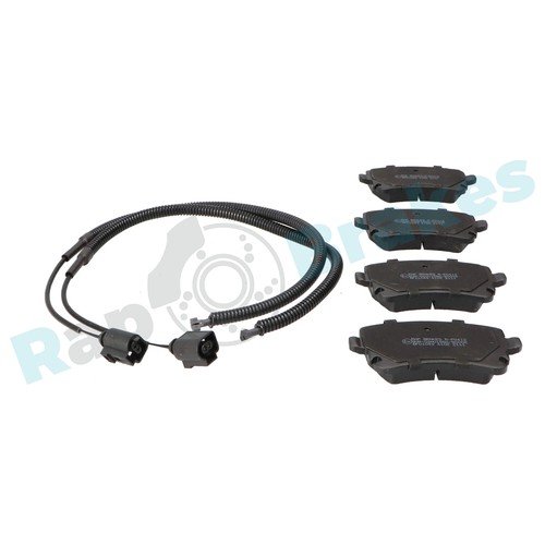 Rear brake pad set disc - pad,