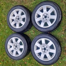Genuine Audi TT MK1 8N Alloy Wheels with Good Tyres – Set of 4