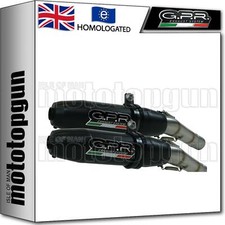 GPR EXHAUST HOMOLOGATED DEEPTONE BLACK CAFE RACER SUZUKI GN 250 1994 94 1995 95
