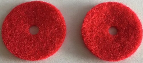 Two sewing machine red spool - two,