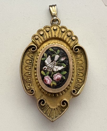 Antique vintage micro mosaic - antique,
