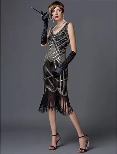 1920s gatsby flapper dress - 1920s,