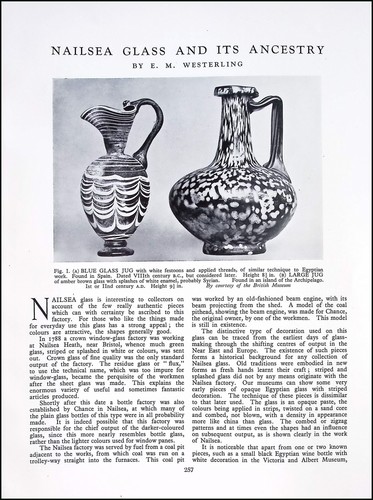 Nailsea glass its ancestry - nailsea, &