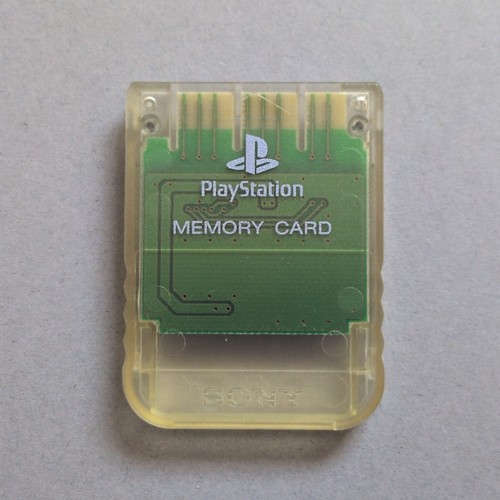 Ps1 memory card clear crystal - card,