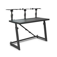 Gravity FDJT 01 DJ Desk Booth Stand Adjustable Loudspeaker + Laptop Trays