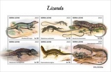 Lizards MNH Stamps 2023 Sierra