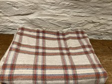 Vintage Welsh Woolen Blanket 82” X 64” crafting 