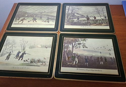 English hunting scenes vtg - english,