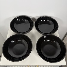 Set of 4 Black Pasta Bowls -