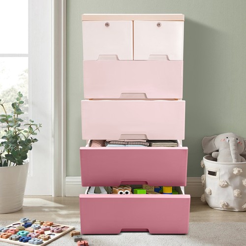 Plastic drawers dresser - plastic,