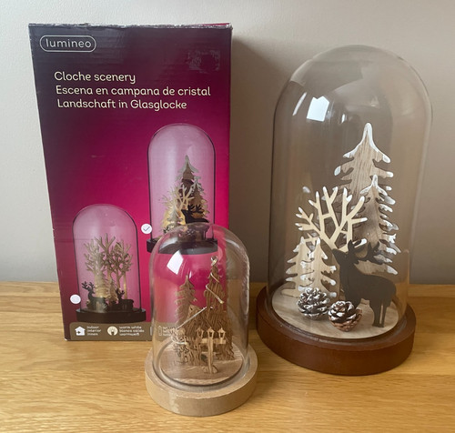 Large christmas cloche glass - large,