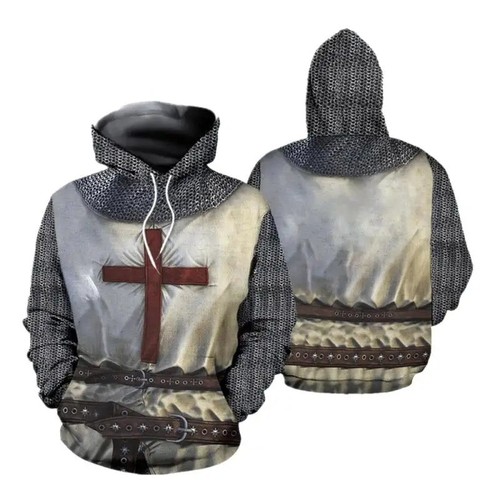 Knights templar armor hoodie - templar,