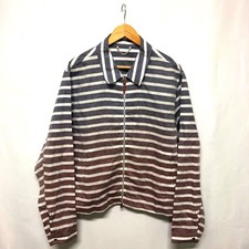 LOUIS VUITTON 14ss Men's Gradient Linen Blend Zip Jacket Size 46