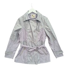 Women's Grey PVC Jacket UK 10