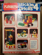 Vintage Playskool Stickle Bricks Set