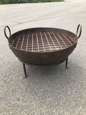 Fire Pit Kadai bowl XL Kadai Fire Pit BBQ Wood Burner Garden Fire Pit 60cm