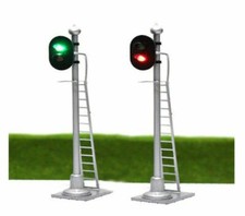 00 Model Railway Red Green 2 Aspect Light Signal 12 VOLT DC OO GAUGE Pre Wired