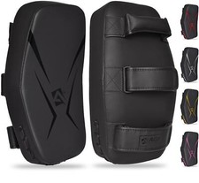 AQF Thai Pads Curved Kickboxing Muay Thai Kick Strike Shield MMA Martial Arts