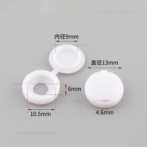 Plastic fold over hinged screw - over,