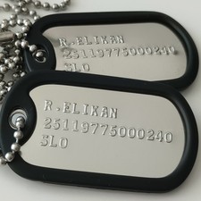 CUSTOM MILITARY DOG TAGS SET