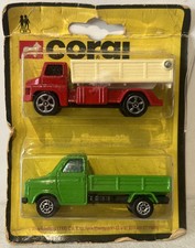 Corgi Juniors Twin Pack Red Tipping Truck & Green Ford Transit Pick Up Carded