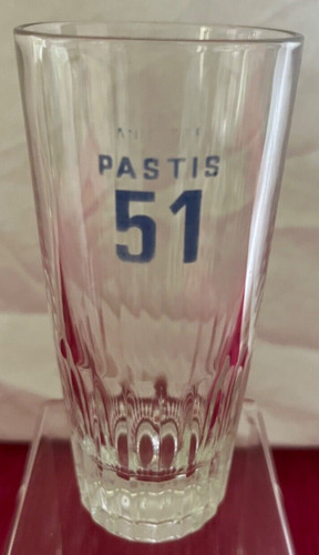 Pastis glass blue logo - glass., logo.