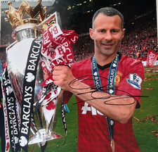 Ryan Giggs Hand Signed 12x12"