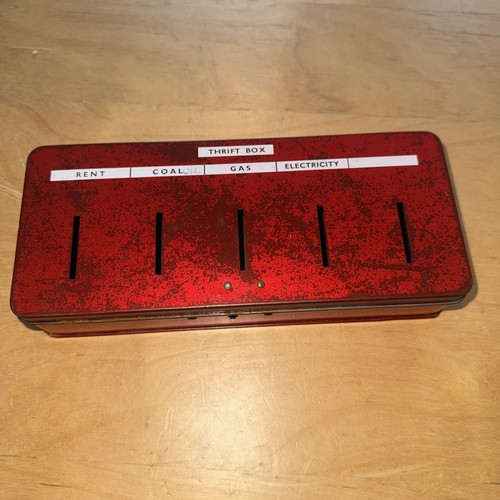 Vintage red thrift - thrift, box