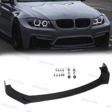 Gloss Black For BMW 3 Series E90 E91 E92 Front Bumper Lip Splitter Spoiler UK