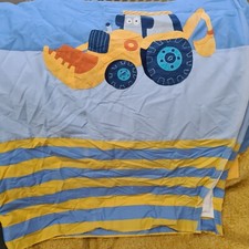 Next Blue & Yellow Digger Curtains Tab Top 53" by 54"