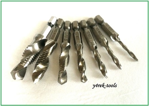 7pcs combination drill hss - combination,