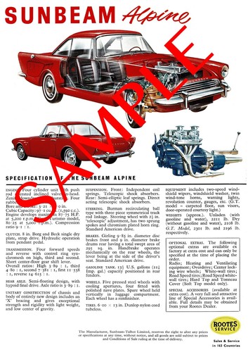 Sunbeam alpine series - sunbeam, 3