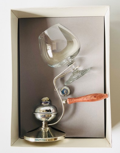 Vintage silver coloured brandy - coloured,