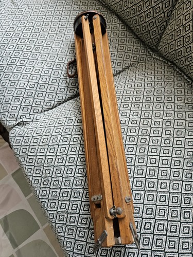 Vintage wooden camera tripod - vintage,