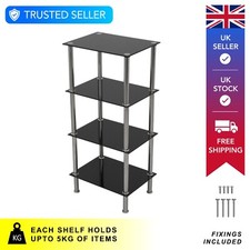 Shelving Unit 4 Tier, Wood